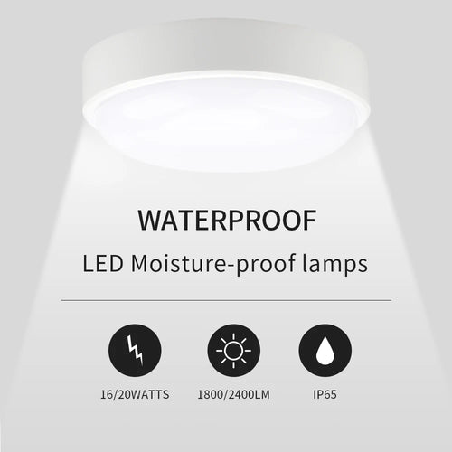 16W 20W Modern LED Moistureproof Wall Lamp Bathroom Porch Ceiling Sconce Aisle Indoor Outdoor Surface Mounted Oval Wall Lighting