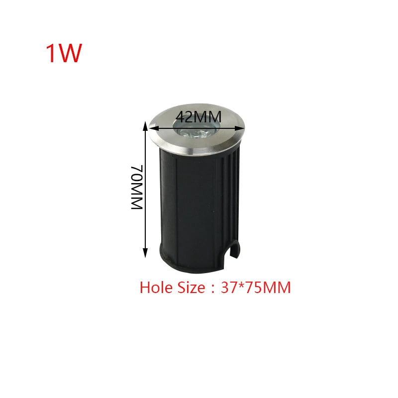 Waterproof Led Light Garden Underground 3W 5W 10W 15W IP67 Outdoor Buried Garden Path Spot Recessed Inground Lighting 220V DC12V