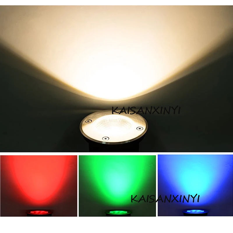 Waterproof Led Light Garden Underground 3W 5W 10W 15W IP67 Outdoor Buried Garden Path Spot Recessed Inground Lighting 220V DC12V