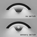 Semicircular Outdoor Wall Lamp IP65 Waterproof LED Lighting With Motion Sensor Entrance Porch Garden Courtyard Aisle Wall Lamp