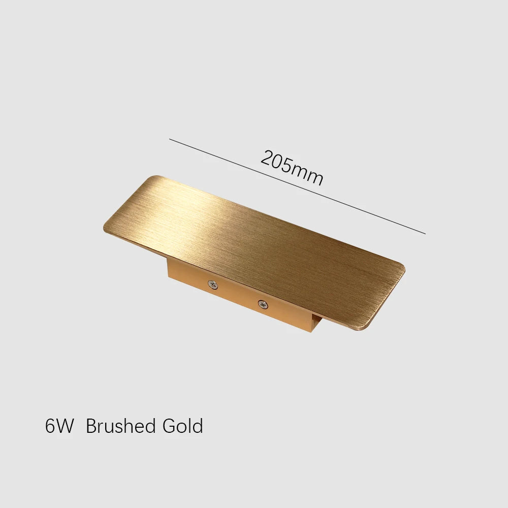 Modern LED Wall Lamp Outdoor/Indoor Wall Lamp 110V 220V Straight Strip Aluminum Light White/Black/Gold/Coffee Wall Lamp Fixture