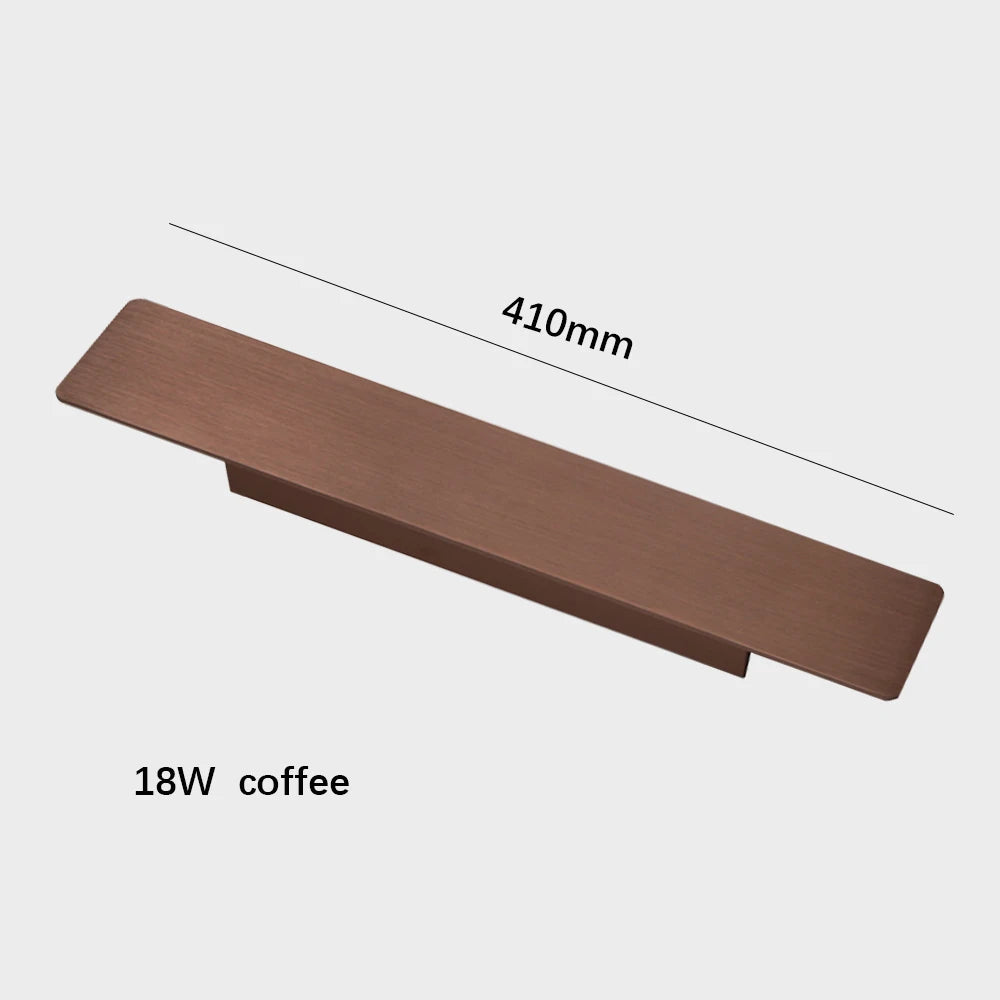 Modern LED Wall Lamp Outdoor/Indoor Wall Lamp 110V 220V Straight Strip Aluminum Light White/Black/Gold/Coffee Wall Lamp Fixture