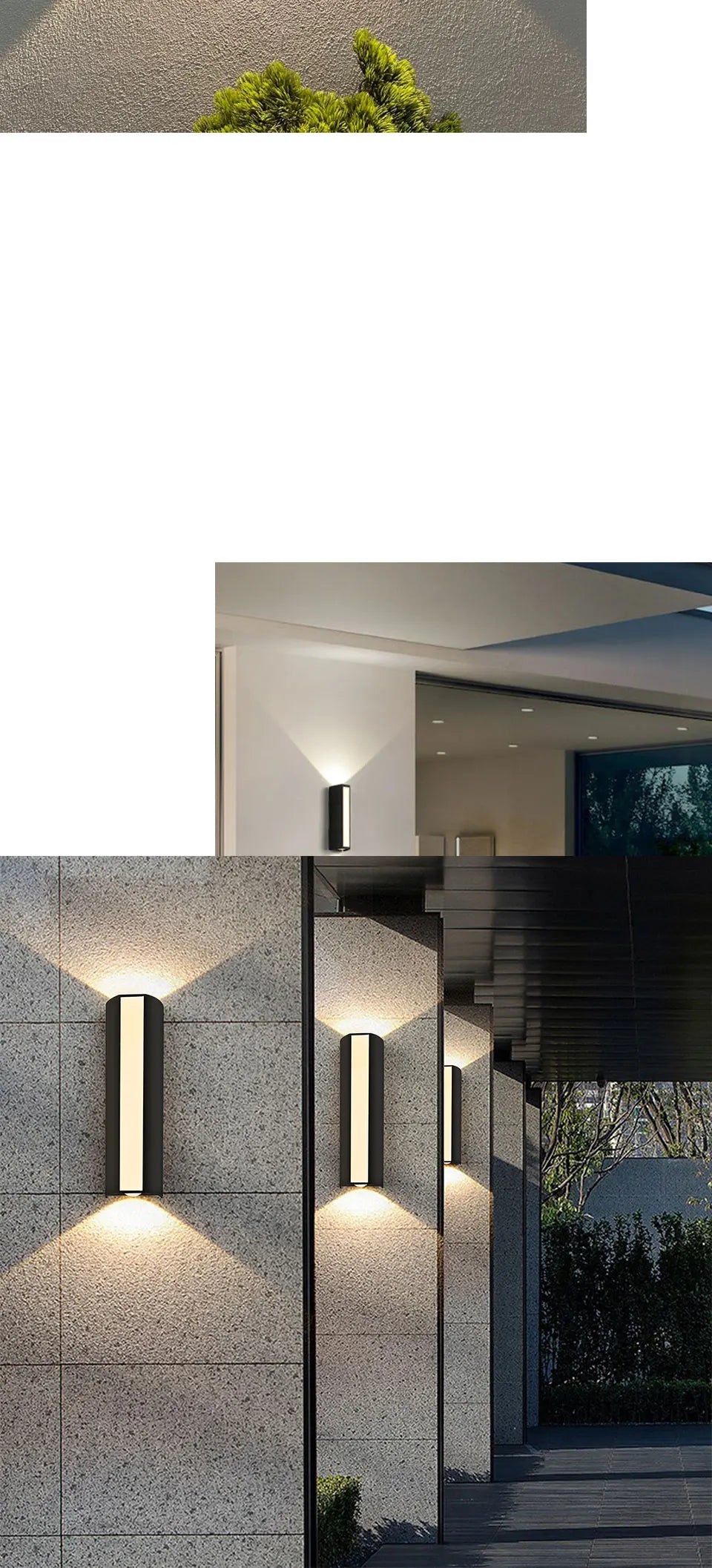 Outdoor LED Wall Light 10W IP66 Waterproof Lamp AC85-265V Warm White Cold White Exterior Wall Mounted Lighting for Home Decor