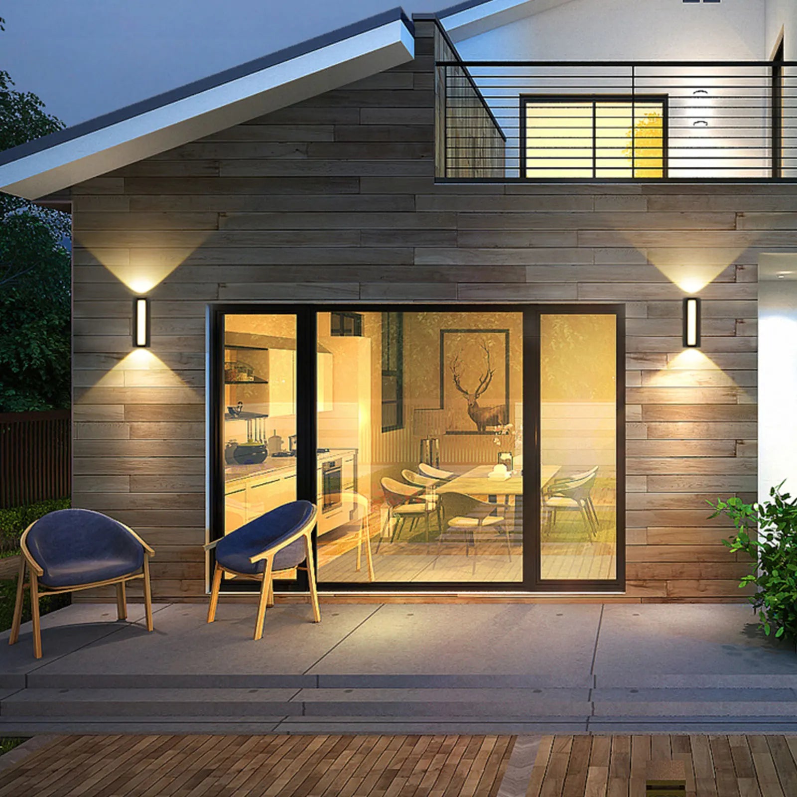 Outdoor LED Wall Light 10W IP66 Waterproof Lamp AC85-265V Warm White Cold White Exterior Wall Mounted Lighting for Home Decor