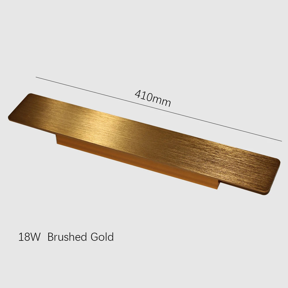 Modern LED Wall Lamp Outdoor/Indoor Wall Lamp 110V 220V Straight Strip Aluminum Light White/Black/Gold/Coffee Wall Lamp Fixture
