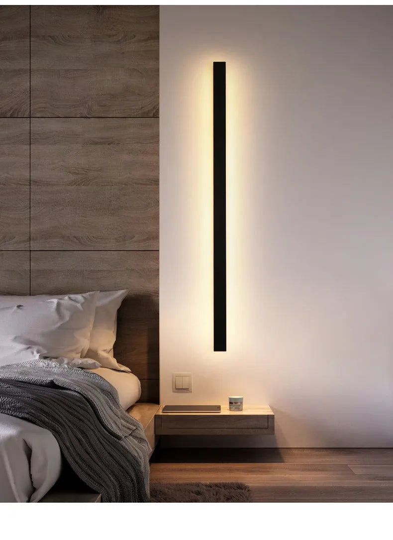 Outdoor waterproof wall lamp LED  strip background wall lamp stair garden lamp living room bedroom bedside ip65 wall lights