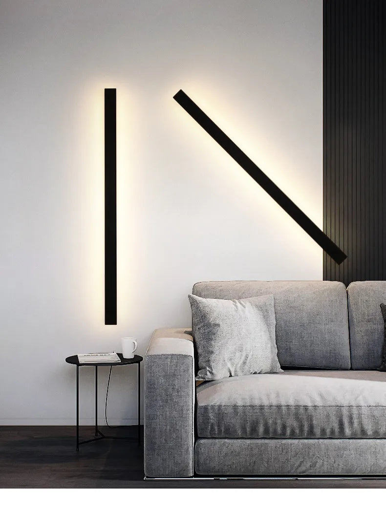 Outdoor waterproof wall lamp LED  strip background wall lamp stair garden lamp living room bedroom bedside ip65 wall lights