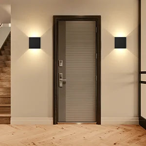 LED Wall Sconces 6W Modern Indoor Outdoor IP65 Wall Lamp, Up Down Wall Mount Lights for Living Room Hallway Bedroom
