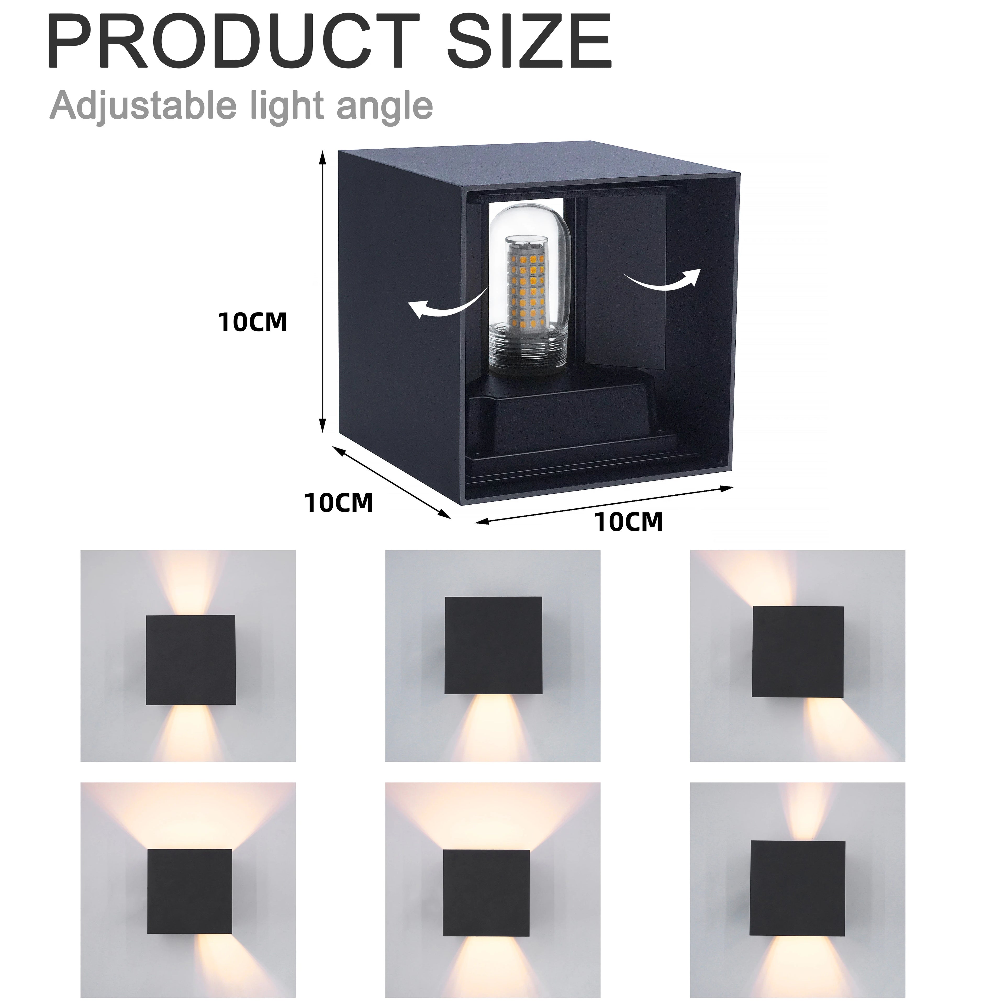 IP65 Waterproof LED Wall Light – Aluminium Indoor Outdoor