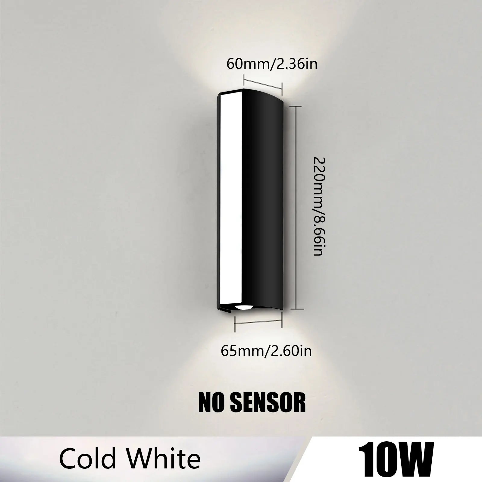 Outdoor LED Wall Light 10W IP66 Waterproof Lamp AC85-265V Warm White Cold White Exterior Wall Mounted Lighting for Home Decor
