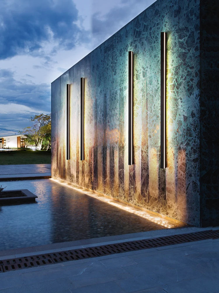 Outdoor waterproof wall lamp LED  strip background wall lamp stair garden lamp living room bedroom bedside ip65 wall lights