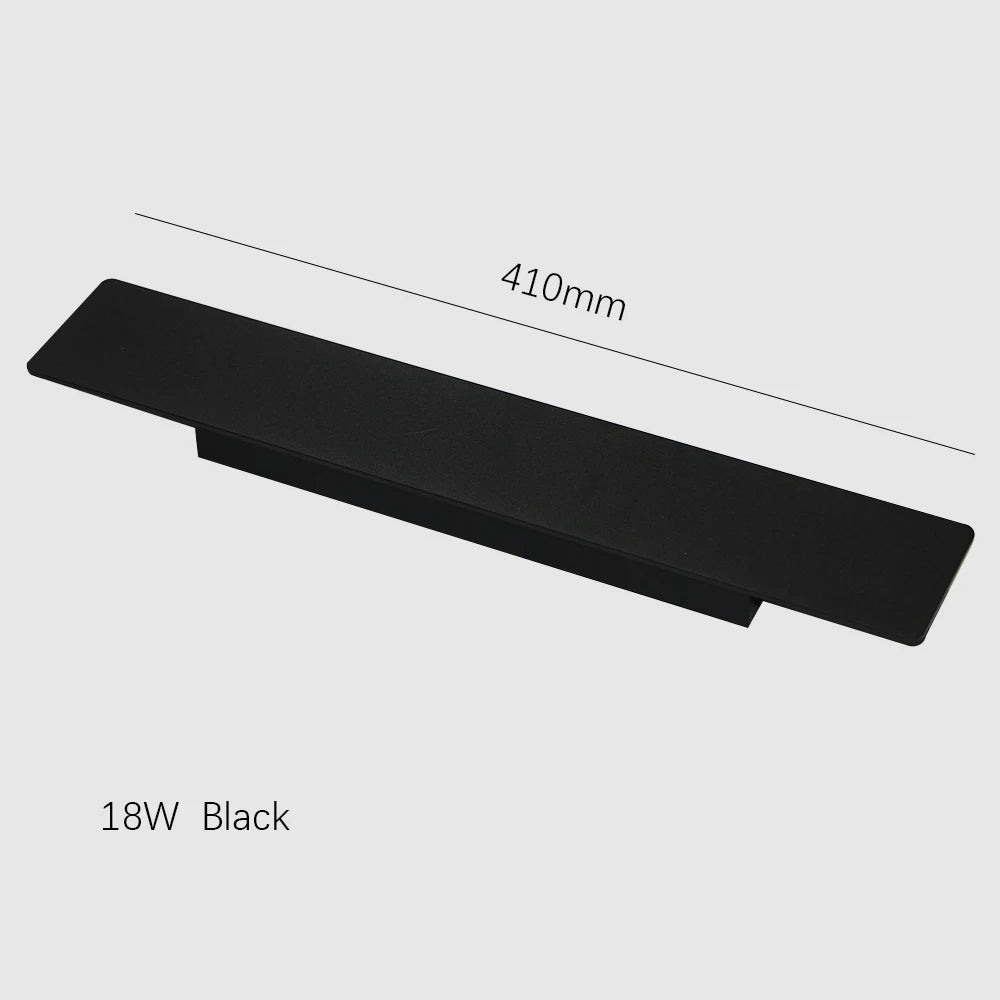 Modern LED Wall Lamp Outdoor/Indoor Wall Lamp 110V 220V Straight Strip Aluminum Light White/Black/Gold/Coffee Wall Lamp Fixture
