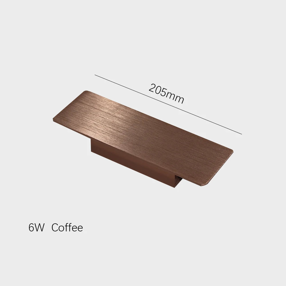 Modern LED Wall Lamp Outdoor/Indoor Wall Lamp 110V 220V Straight Strip Aluminum Light White/Black/Gold/Coffee Wall Lamp Fixture