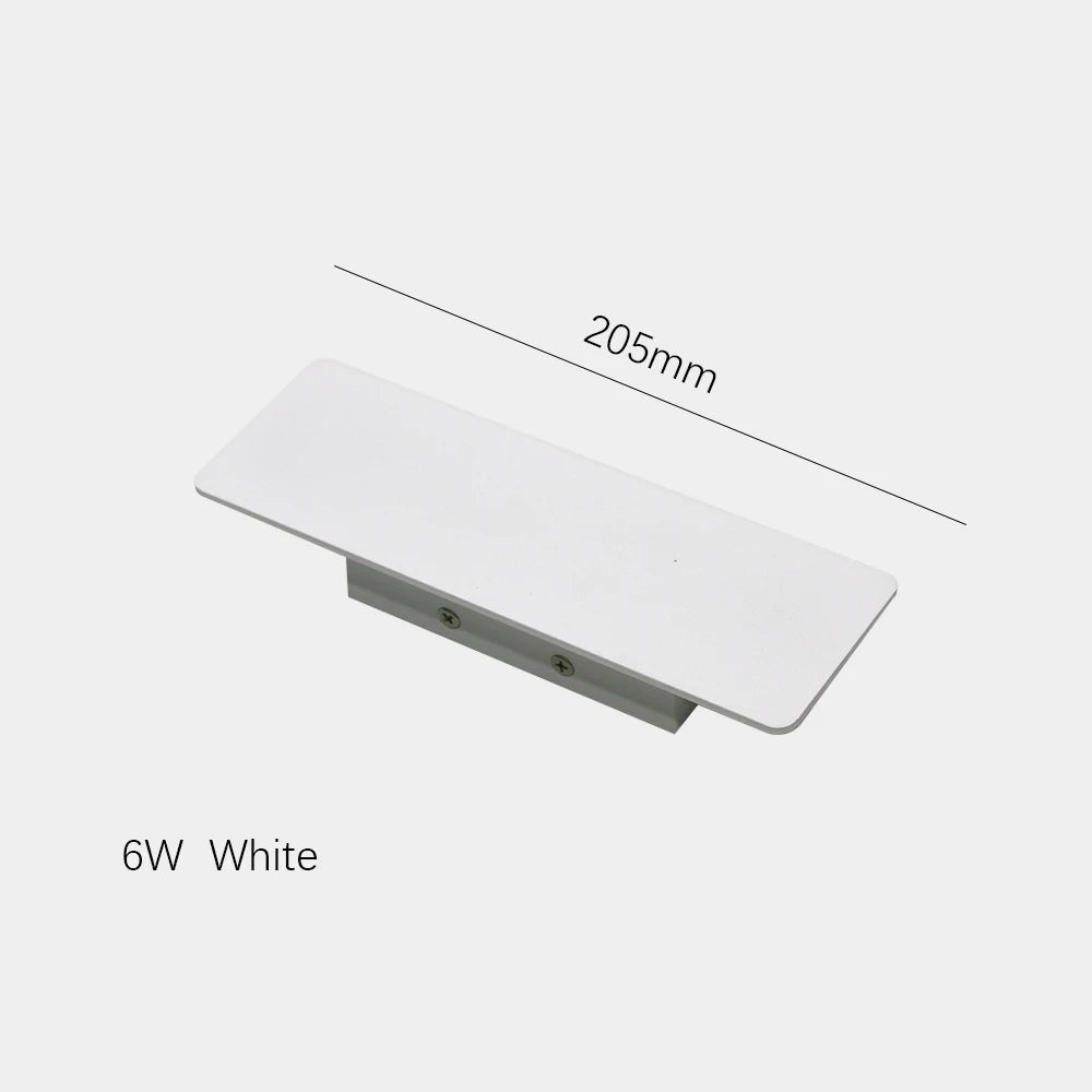 Modern LED Wall Lamp Outdoor/Indoor Wall Lamp 110V 220V Straight Strip Aluminum Light White/Black/Gold/Coffee Wall Lamp Fixture
