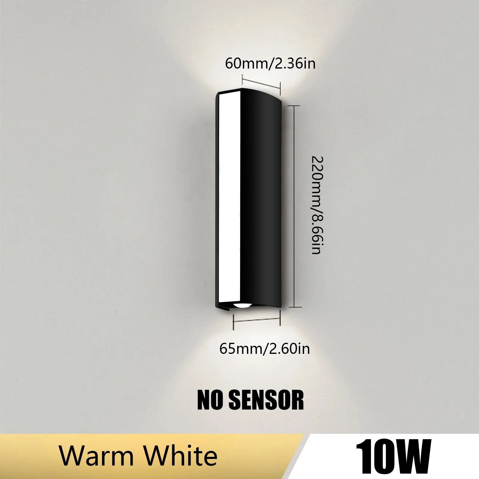 Outdoor LED Wall Light 10W IP66 Waterproof Lamp AC85-265V Warm White Cold White Exterior Wall Mounted Lighting for Home Decor