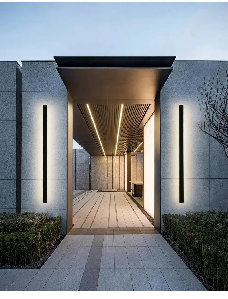 Outdoor waterproof wall lamp LED  strip background wall lamp stair garden lamp living room bedroom bedside ip65 wall lights