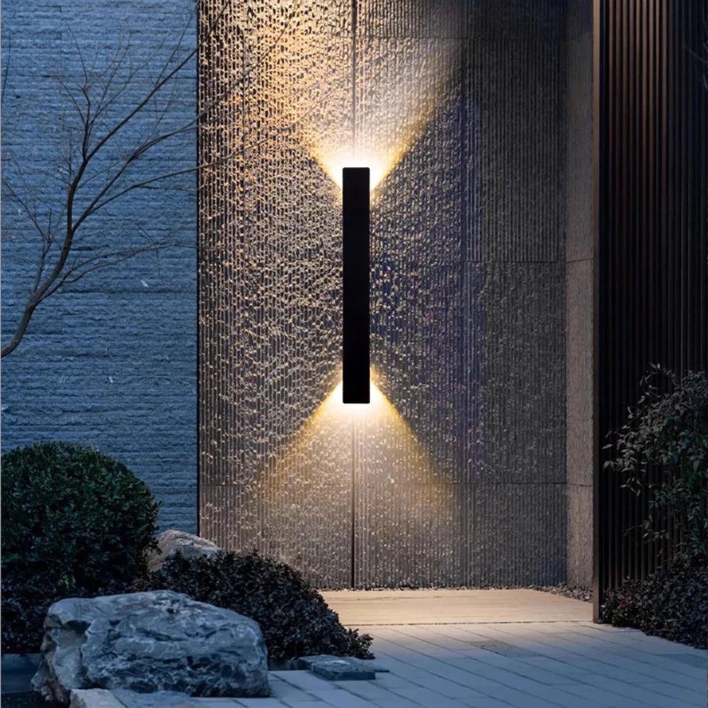 Modern LED Wall Lamp Outdoor/Indoor Wall Lamp 110V 220V Straight Strip Aluminum Light White/Black/Gold/Coffee Wall Lamp Fixture