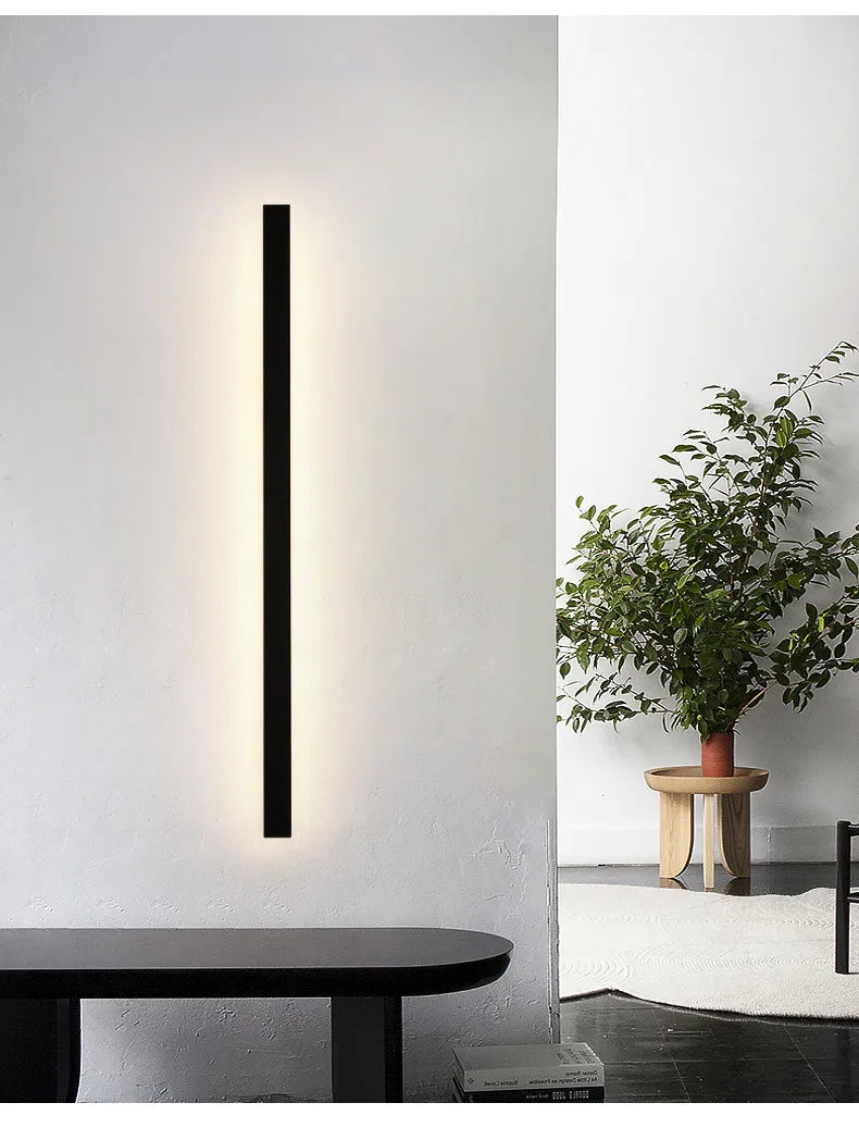 Outdoor waterproof wall lamp LED  strip background wall lamp stair garden lamp living room bedroom bedside ip65 wall lights